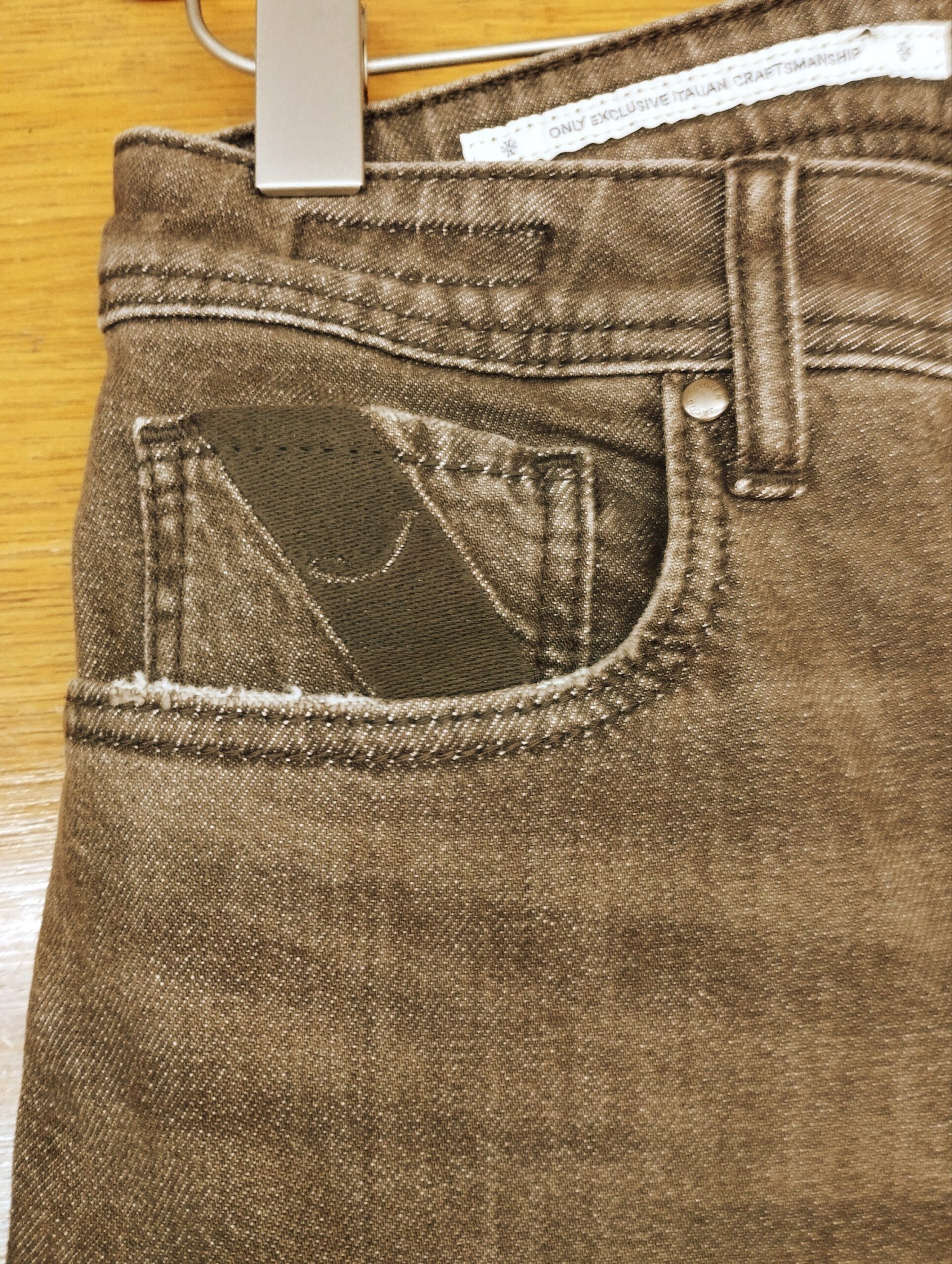 Pantalone Jacob Cohen Denim Marrone - immagine 3